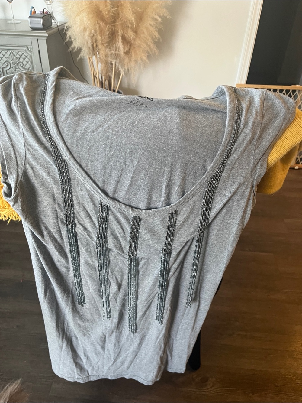 DKNY Jeans Beaded Tunic. L